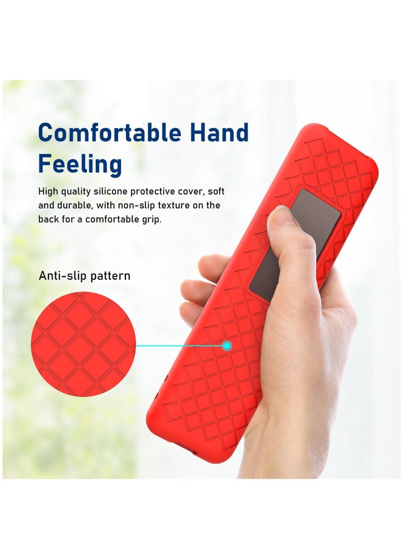 Captaintech Cover Case For Bn59-01432j Bn59-01432a Bn59-01432 2023 Samsung Smart TV Solar Panel Remote Red Silicone Skin - Image 3