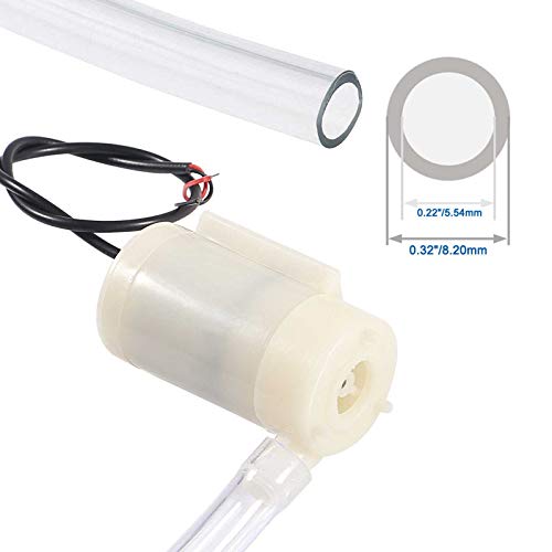 ALAMSCN 4PCS DC 3V 5V Micro Submersible Mini Water Pump for Aquariums Fish Tank Pond Fountain Hydroponics Garden with 2M Flexible Tube Water Pipe - Image 5