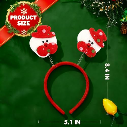LUKBERA 8 PCS Christmas Headbands Christmas Head Toppers Xmas Headwears for Women Men Christmas Costume Accessories Holiday Party Favors - Image 5