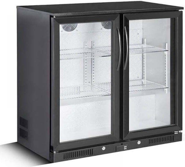 Şenox BBC-250 Bar Bottle Cooler - 2 Swing Caps - Black