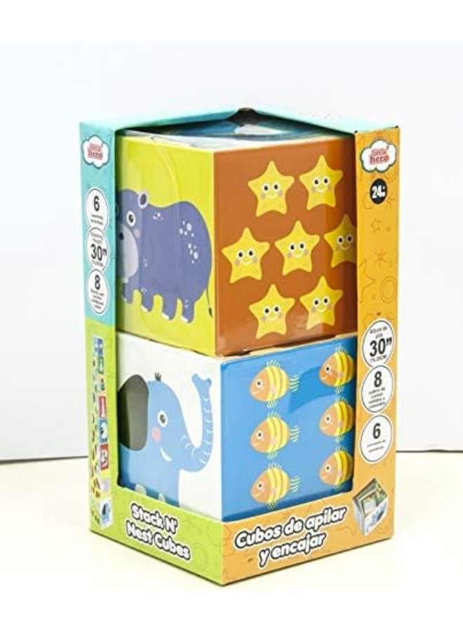 Little Hero Little Hero Nesting Cubes - 8pcs set  - Image 1