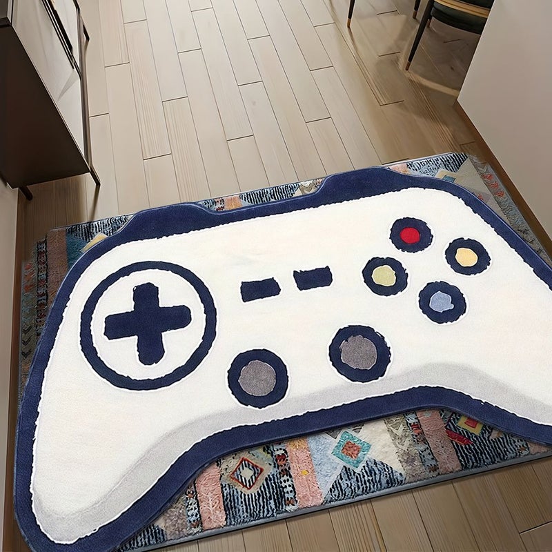 Cartoon Game Controller Floor Mat Durable Machine Washable Velvet Anti Slip Backing Living Room Rug Decorative Rug Bedroom Rug 47 X 63 Inches 120 X 160 Cm - Image 4