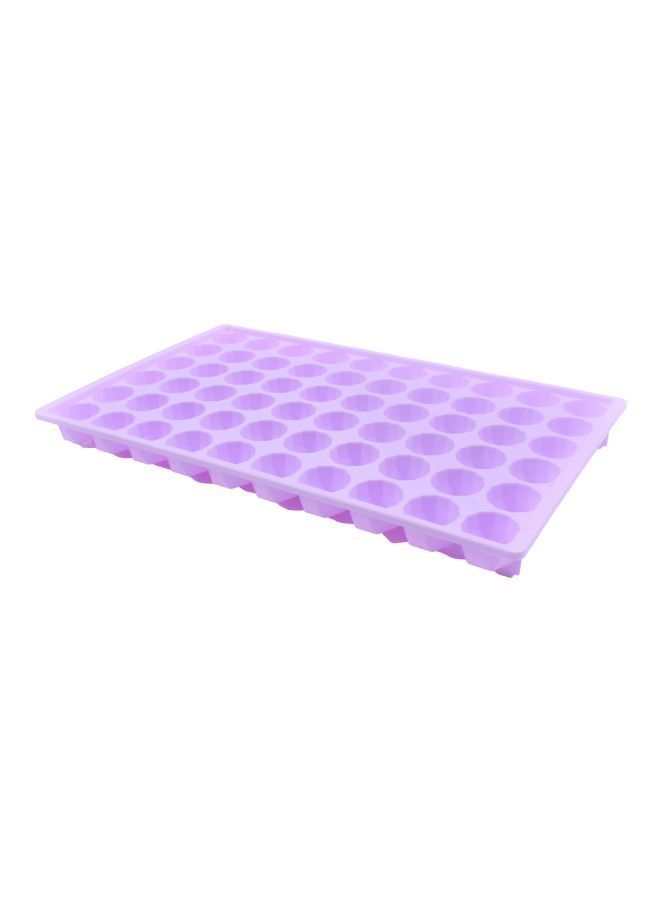 NIBEMINENT 60-Cavity Big Dodecagon Shape Ice Cube Tray Purple 38.5x23x3centimeter - Image 1