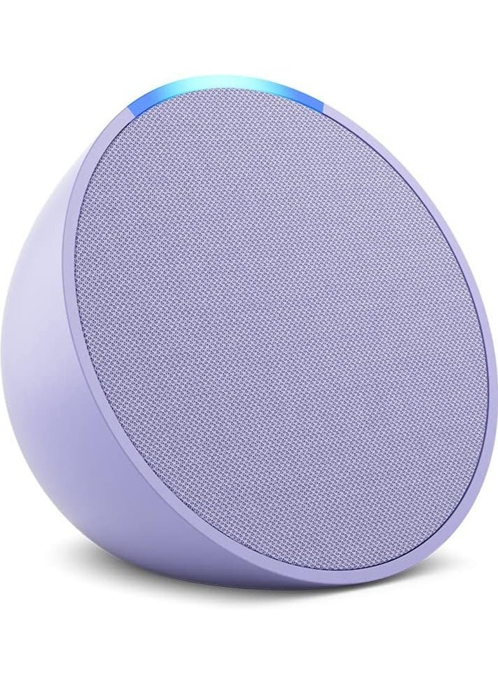 Generic - Pop Full sound compact Wi-Fi & Bluetooth smart speaker with Alexa  Use your voice to control smart home devices, play music or the Quran, and more (speaks English & Khaleeji)  Lavender - Image 1