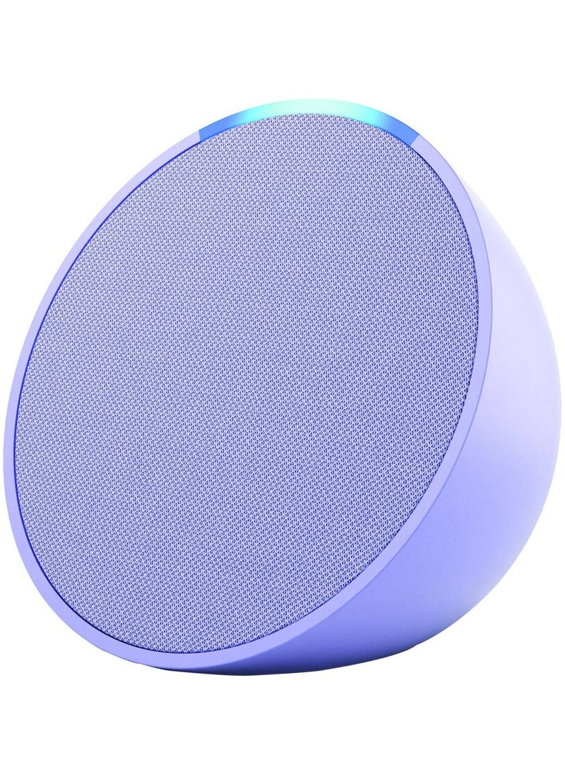 Generic - Pop Full sound compact Wi-Fi & Bluetooth smart speaker with Alexa  Use your voice to control smart home devices, play music or the Quran, and more (speaks English & Khaleeji)  Lavender - Image 1