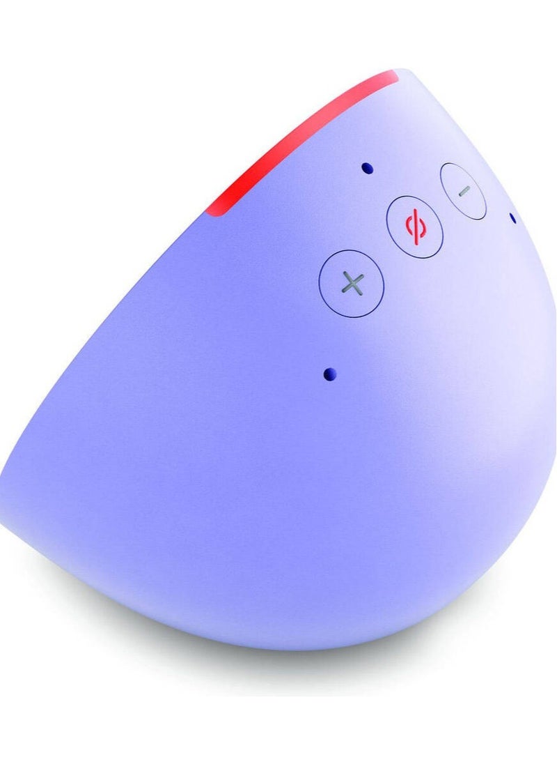 Generic - Pop Full sound compact Wi-Fi & Bluetooth smart speaker with Alexa  Use your voice to control smart home devices, play music or the Quran, and more (speaks English & Khaleeji)  Lavender - Image 1