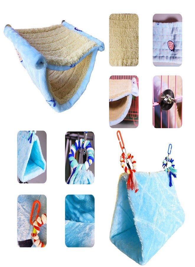 matafat 2Pcs Bird Bed for Cage Hanging Hammock Snuggle Hut Parrot Sleeping Bed Tent Toy Bird Nest Perch for Parakeet Budgies Cockatiels Cockatoo Finch Conures - Image 3