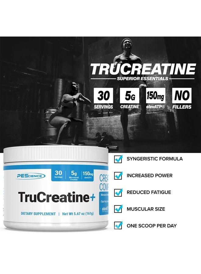 PEScience TruCreatine+, Pure Creatine Monohydrate and ElevATP Powder, 30 Servings - Image 4