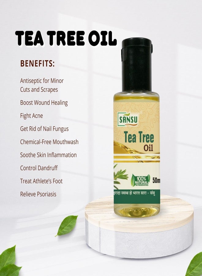 Sansu Tea Teee OIl Ayurvedic Natual 50ml (Pack of 2) - Image 3