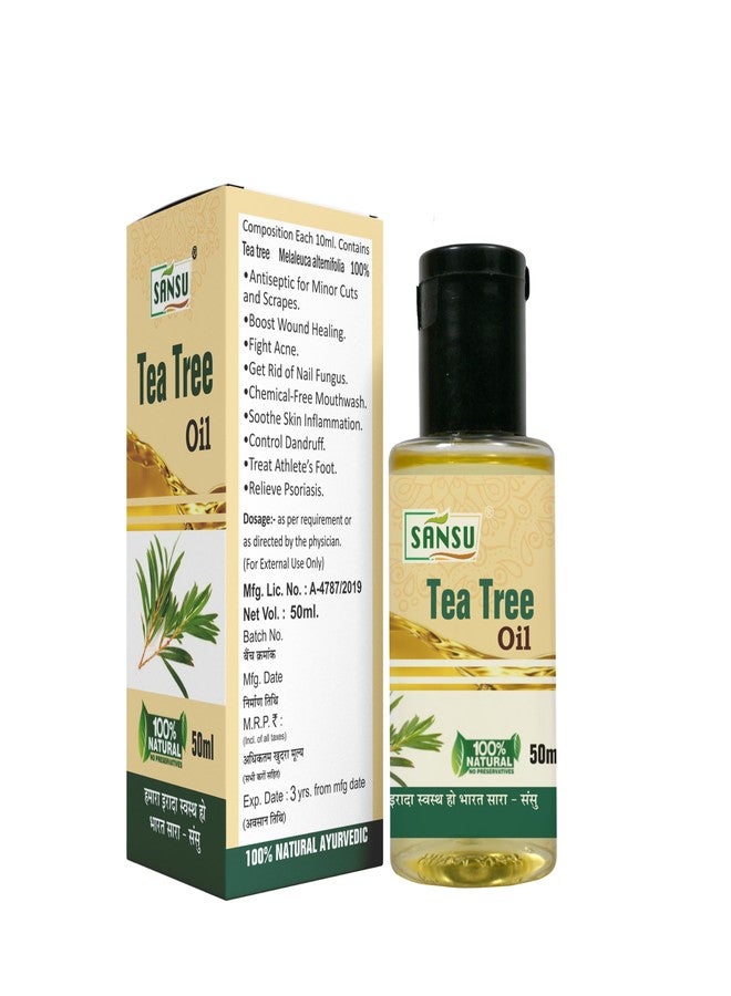 Sansu Tea Teee OIl Ayurvedic Natual 50ml (Pack of 2) - Image 1