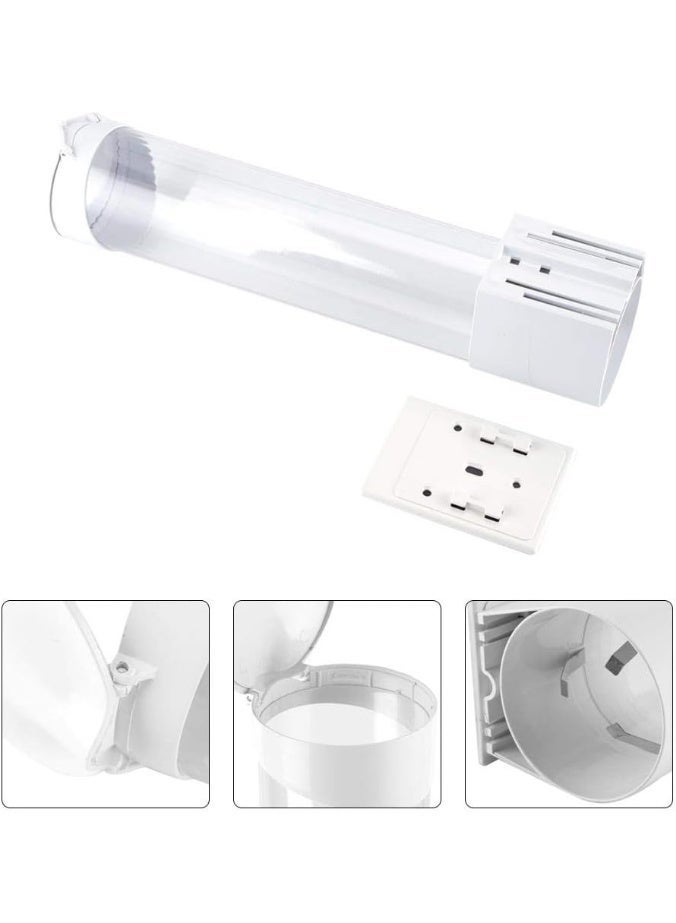 فلوريت موزع وحامل بلاستيك للأكواب الورقية أبيض/ شفاف - Image 4