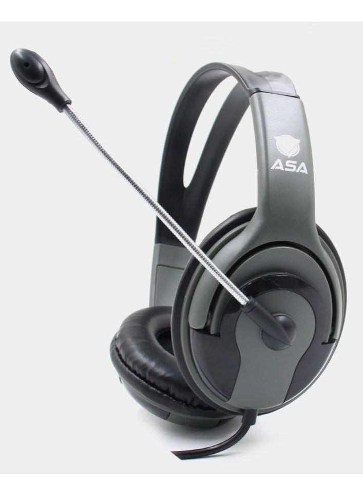 أيه أس أيه سماعة رأس سلكية للألعاب مزودة بميكروفون لجهاز PS4\PS5 - Image 1