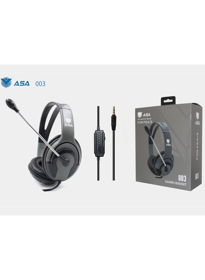 أيه أس أيه سماعة رأس سلكية للألعاب مزودة بميكروفون لجهاز PS4\PS5 - Image 3