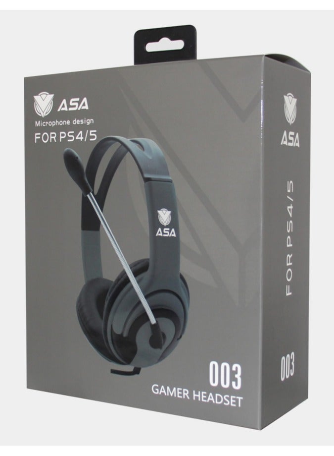 أيه أس أيه سماعة رأس سلكية للألعاب مزودة بميكروفون لجهاز PS4\PS5 - Image 2