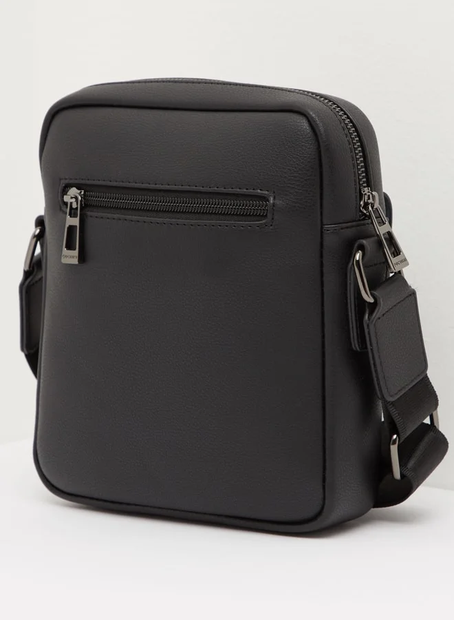DUCHINI Men Messenger Bag With Adjustable Strap And Zip Closure