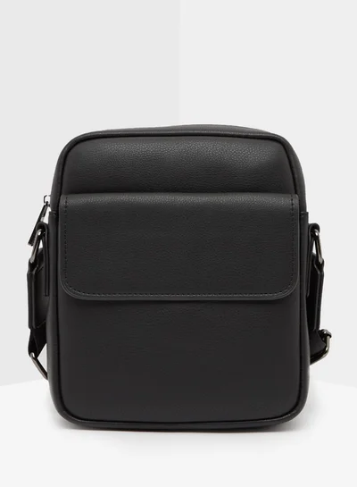 DUCHINI Men Messenger Bag With Adjustable Strap And Zip Closure