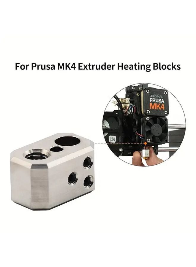 ترقية مجموعة هوت إند لطابعة Prusa i3 MK4 XL بجهد 24 فولت وقدرة 40 واط، مع كتلة تسخين مزدوجة، وأنابيب حلقية معدنية، وفوهات نحاسية، وغطاء حماية للهوت إند مصنوع من الفولاذ، ومجموعة قطع غيار للطابعات ثلاثية الأبعاد للتركيب الذاتي. - Image 5