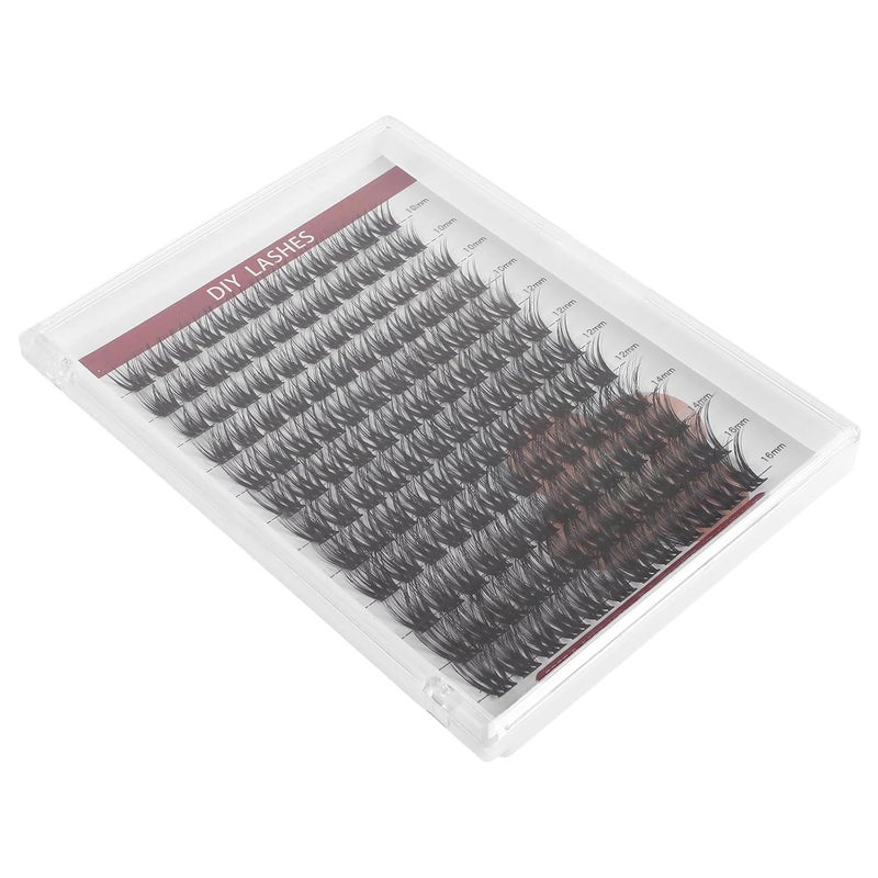 SMASOLO False Eyelashes Set 12 Rows Compact Lash Clusters Soft Individual Curl Lash Extensions Natural Look DIY for Women Cosplay and Daily Wear - Image 1