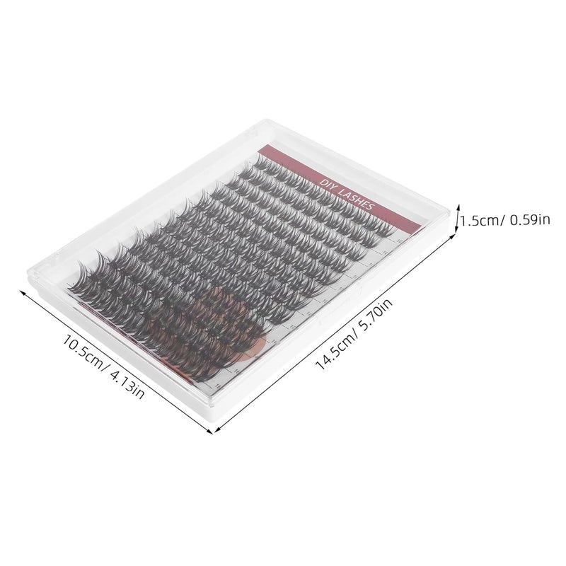 SMASOLO False Eyelashes Set 12 Rows Compact Lash Clusters Soft Individual Curl Lash Extensions Natural Look DIY for Women Cosplay and Daily Wear - Image 2