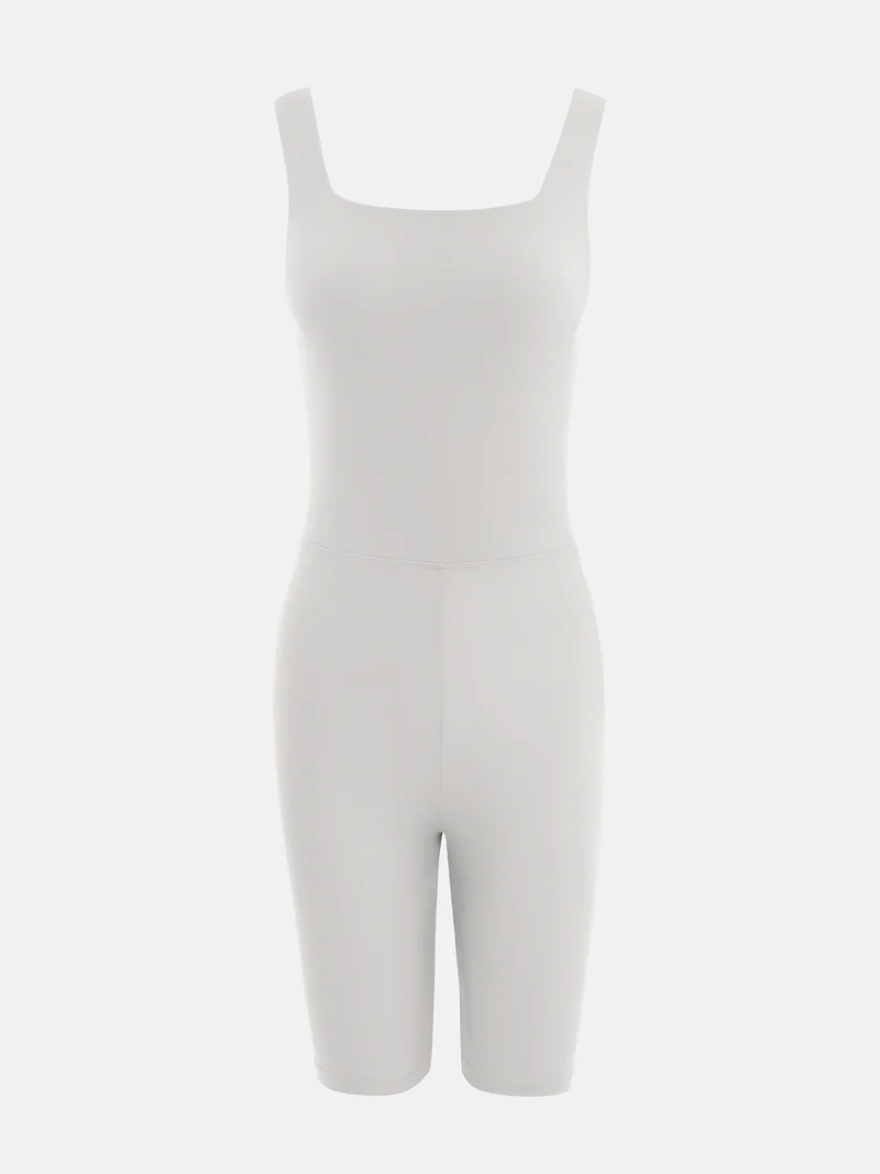 ليتشي افرول من القماش المرن باحزمة اكتاف عريضة