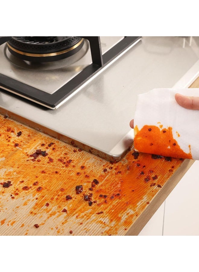 4basix Kitchen Cleaning Wipes Lemon Scented 3 Pack (240 Count) - Multipurpose Disposable Wet Wipes for Kitchen Surfaces, Countertops, Stovetops & Appliances – Grease & Stain Remover - Image 5