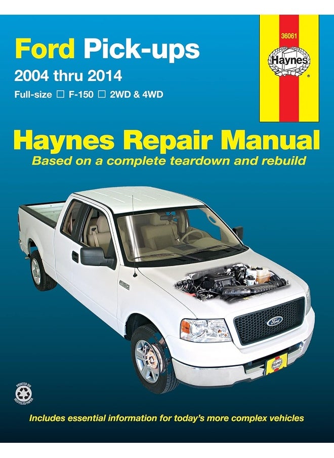 Ford full-size petrol pick-ups F-150 2WD & 4WD (2004-2014) Haynes Repair Manual (USA): 2004-14  - Image 1