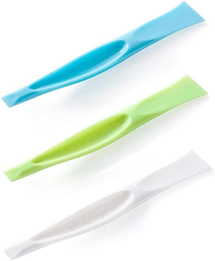 WoLover 3 PCS Multipurpose Cleaning Scraper Tool - Non-Scratch Hard Plastic Sticker Scraper Tool for Kitchen Cleaning, Label Remover, Gum Cleaner - Image 1