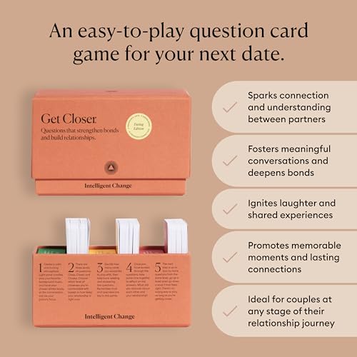 Intelligent Change Get Closer Dating Edition Card Game Conversation Starters  Question and Answer Games  Fun Card Game for Dating Couples Date Night Activity Dating Edition - Image 5
