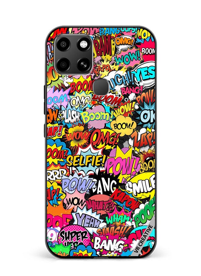 VR CREATIVE - Protective Case Cover For Infinix Smart 6 Pop Art Design Multicolour - Image 1