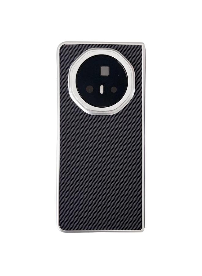 اس-توب جراب هاتف قابل للطي من ألياف الكربون والجلد المحبب لهاتف Honor Magic V3 - Image 1