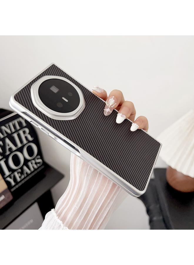 اس-توب جراب هاتف قابل للطي من ألياف الكربون والجلد المحبب لهاتف Honor Magic V3 - Image 5
