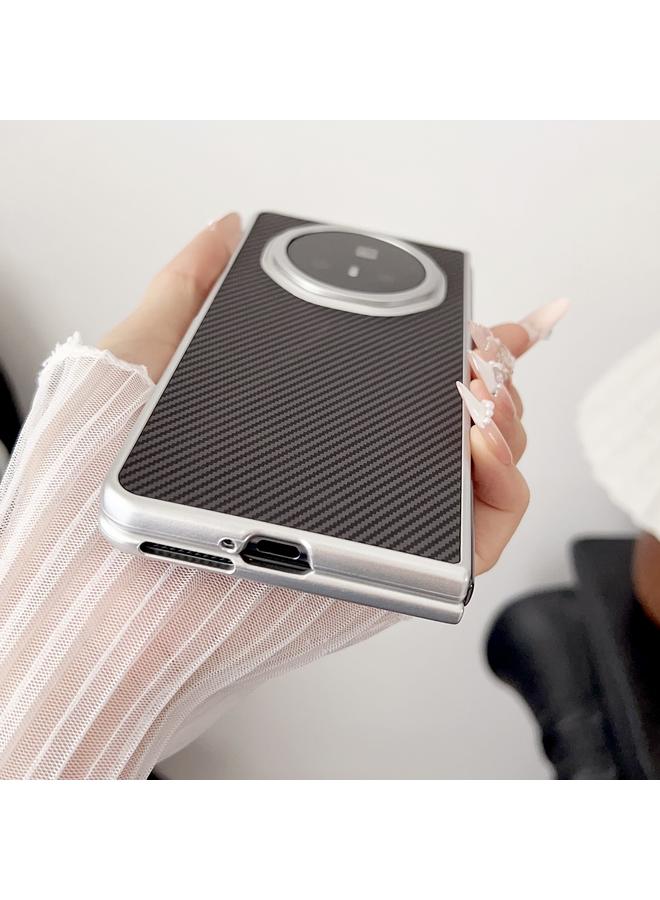 اس-توب جراب هاتف قابل للطي من ألياف الكربون والجلد المحبب لهاتف Honor Magic V3 - Image 4