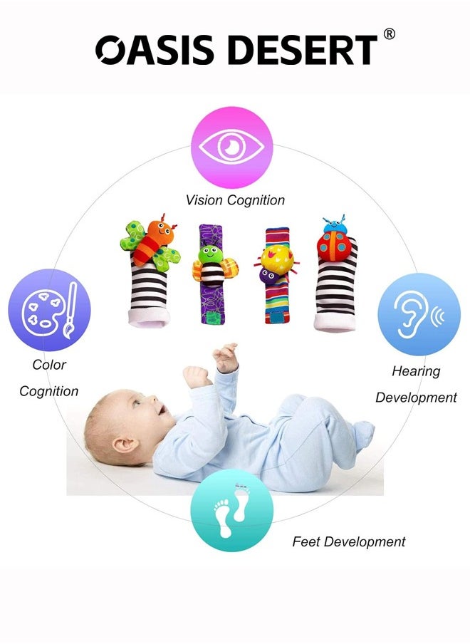 OASIS DESERT Baby Infant Rattle Socks Toys 3-6 to 12 Months Girl Boy Learning Toy  - Image 2