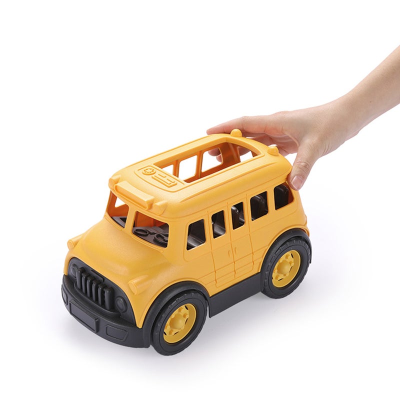 School Bus Model Funny Car Plaything Children Enlightenment Toy - Image 4