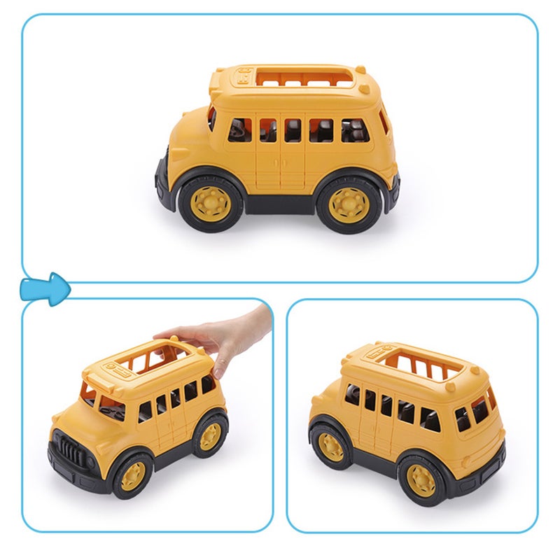 School Bus Model Funny Car Plaything Children Enlightenment Toy - Image 1
