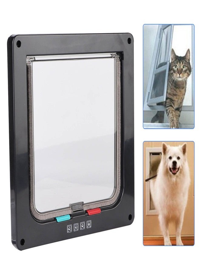 Yoidesu Pet Screen Door 9 x 8 inchs Screen Door Protector Lockable Magnetic SelfClosing Screen for Dogs and Cats up to 28 lb(Black) - Image 3