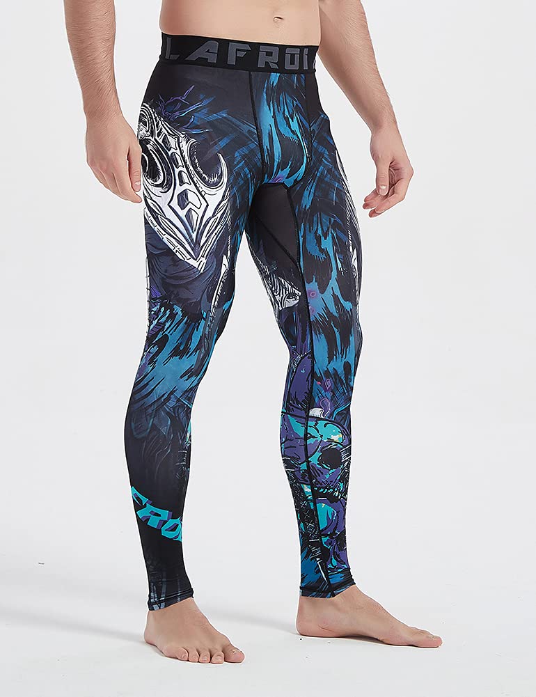 LAFROI Men's Quick Dry Cool Compression Fit Tights Leggings Waistband-YSK08 Commander Size LG - Image 4