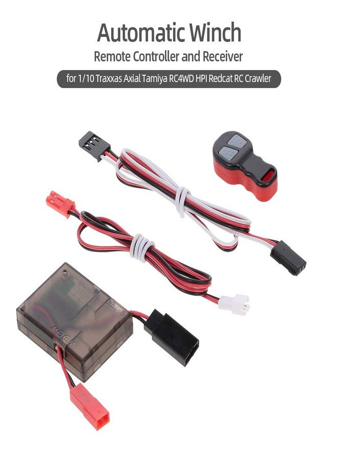GoolRC Wireless Winch Remote Controller with Receiver Replacement for 1/10 Traxxas Axial Tamiya RC4WD HPI Redcat RC Crawler Car - Image 2