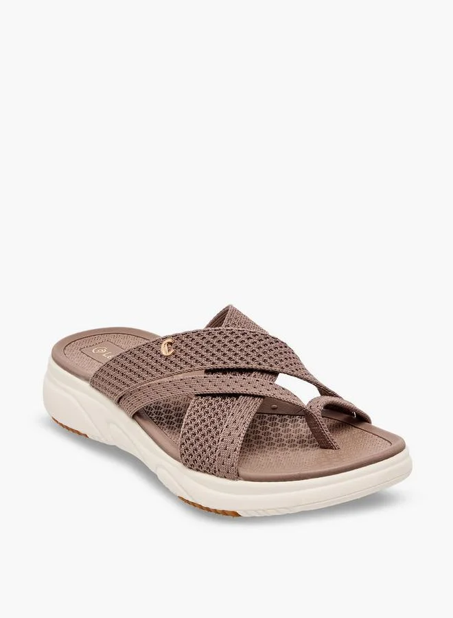 Le Confort Women Textured Slip-On Sandals
