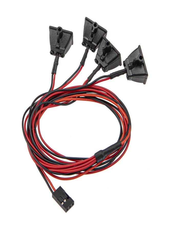 Vgoohobby RC 4-Led LED Light Headlights with Light Cover Lampshade RC Crawler Roof Light Bar Lamp Compatible with Traxxas Axial SCX10 Tamiya CC01 D90 1/10 RC Crawler Car(White) - Image 4