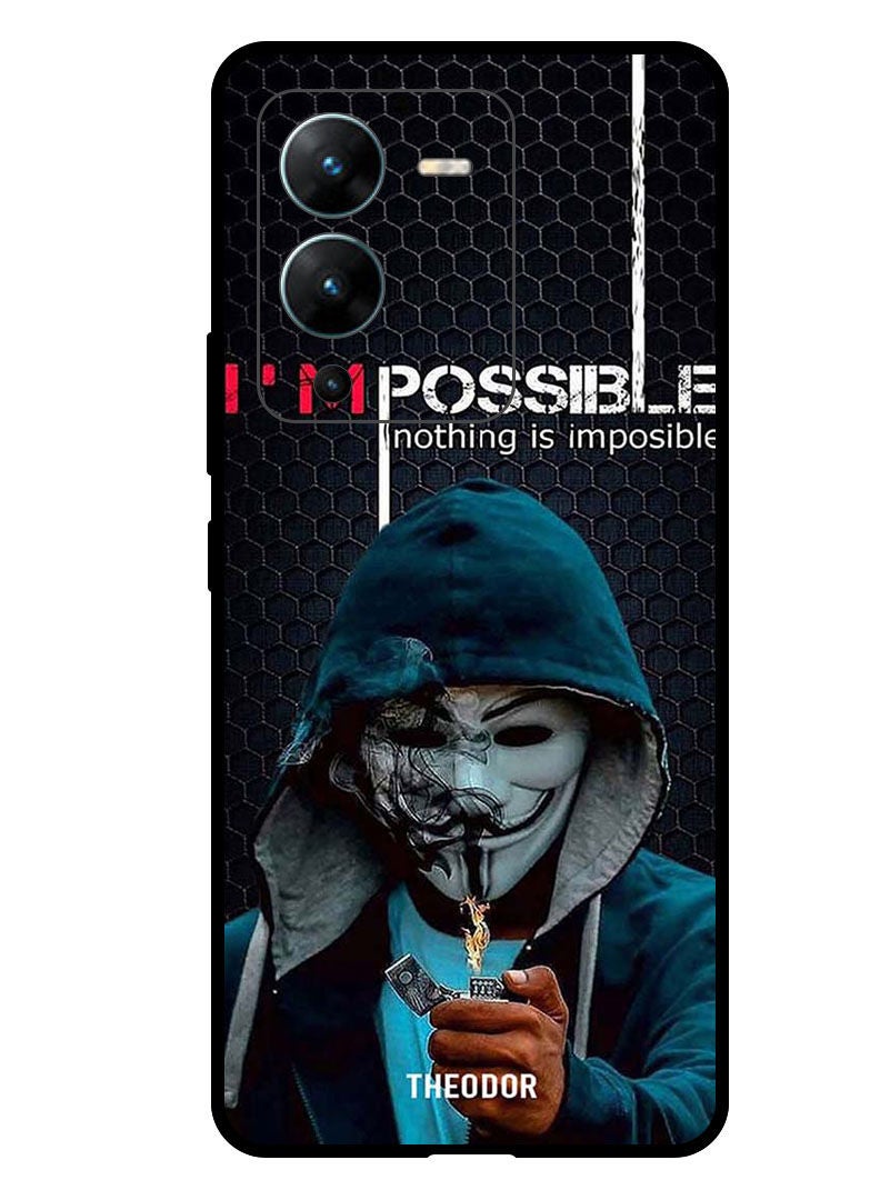 Theodor Protective Case Anti Scratch Shock Proof Bumper Cover For  Vivo V25 Pro Nothing Is Impossible - Image 1