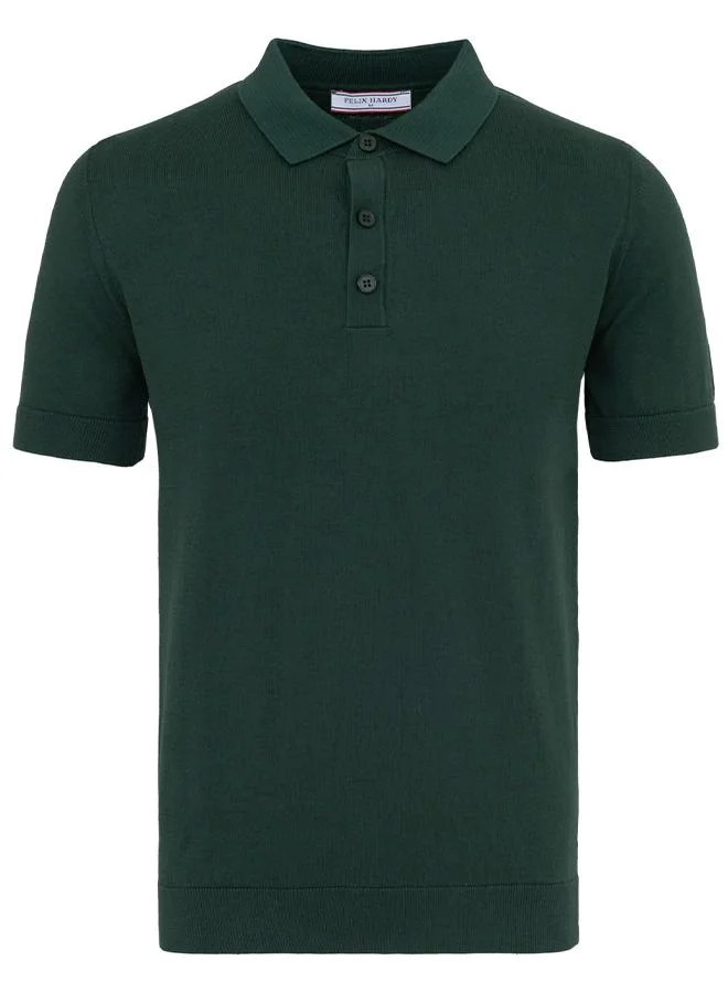 FELIX HARDY Darkgreen-Blue Men's 100% Cotton Polo Shirt Short Sleeve Pack of 2 for Men | Best Price UAE
