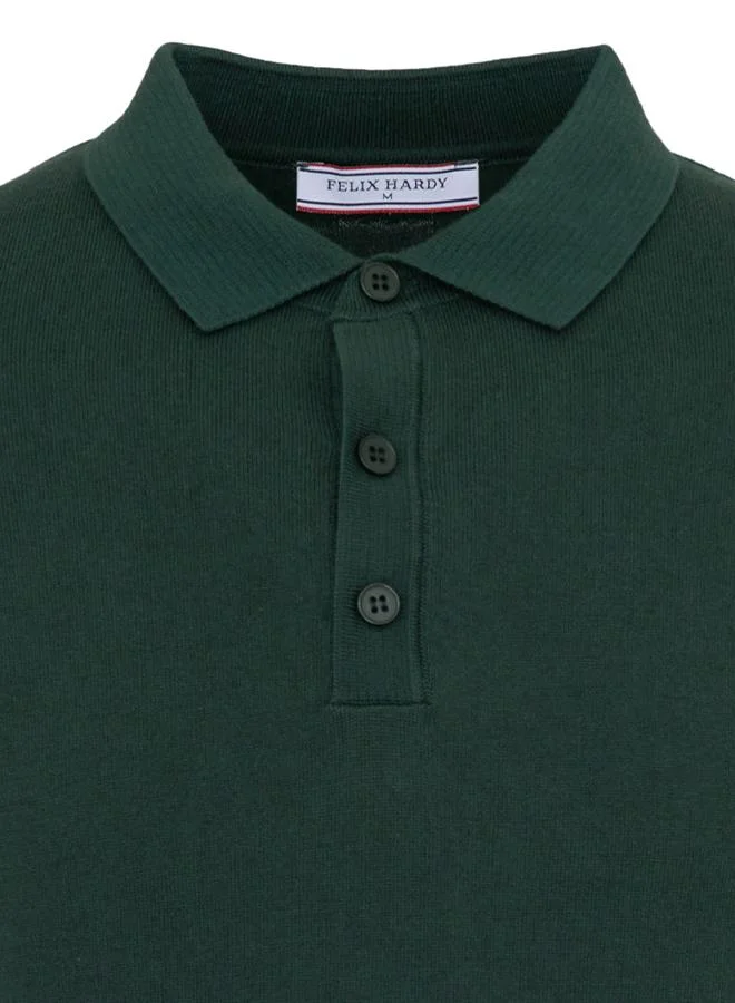 FELIX HARDY Darkgreen-Blue Men's 100% Cotton Polo Shirt Short Sleeve Pack of 2 for Men | Best Price UAE