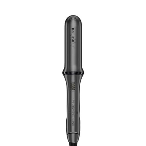 IKONIC Finishing Line Hair Iron Straightener With Digital Dispaly, Maximum Temperature Of 220 Degrees, Floating Ceramic Plates, Ionic Technology, Automatic Shutoff, For All Hair Type, Grey - Image 2