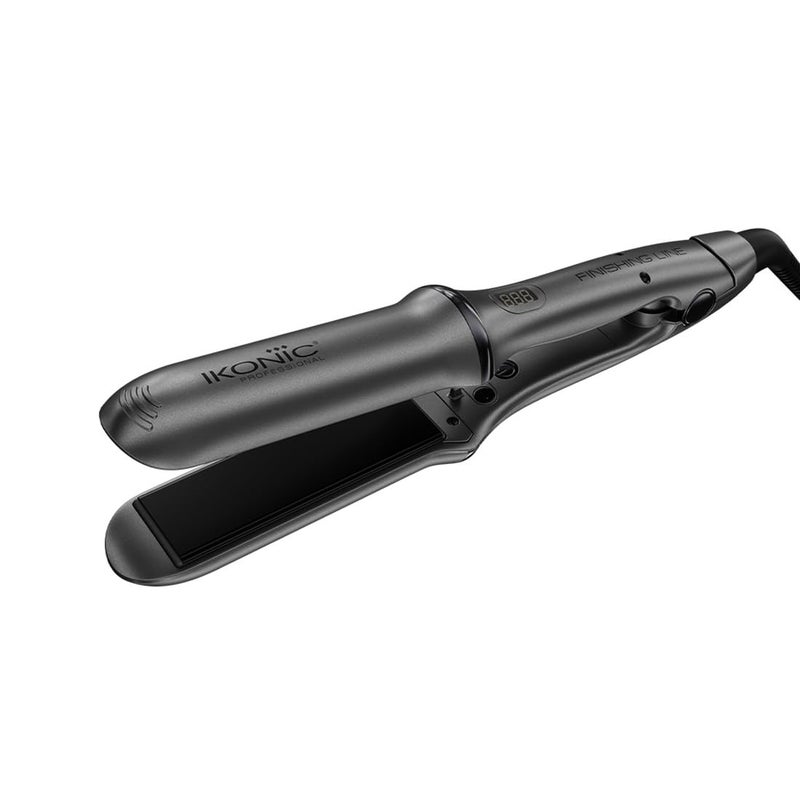 IKONIC Finishing Line Hair Iron Straightener With Digital Dispaly, Maximum Temperature Of 220 Degrees, Floating Ceramic Plates, Ionic Technology, Automatic Shutoff, For All Hair Type, Grey - Image 5