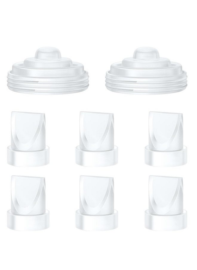 IVARONAL - 6Pcs Duckbill Valves and 2Pcs Diaphragm Compatible with Momcozy M5 Breast Pump, Breast Pump Replacement Accessories for M5 Momcozy, M5 Breast Pump Replacement Accessories - Image 1