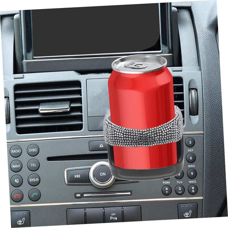 2Pcs Rhinestone Car Air Vent Cup Holder Mount for SUV Truck Beverage Storage Interior Decoration - Image 5