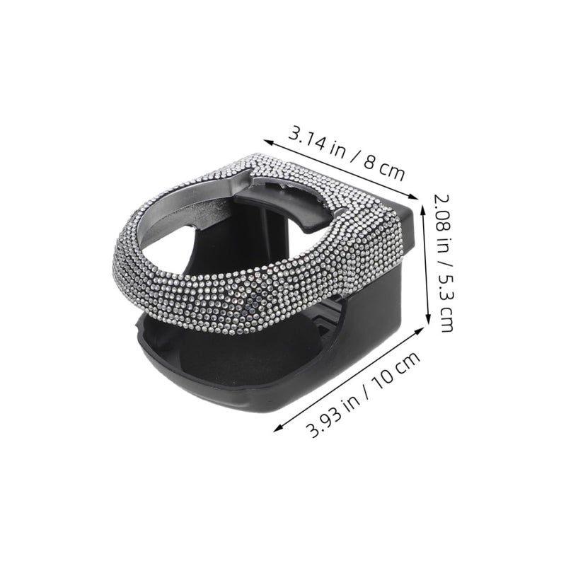 2Pcs Rhinestone Car Air Vent Cup Holder Mount for SUV Truck Beverage Storage Interior Decoration - Image 3