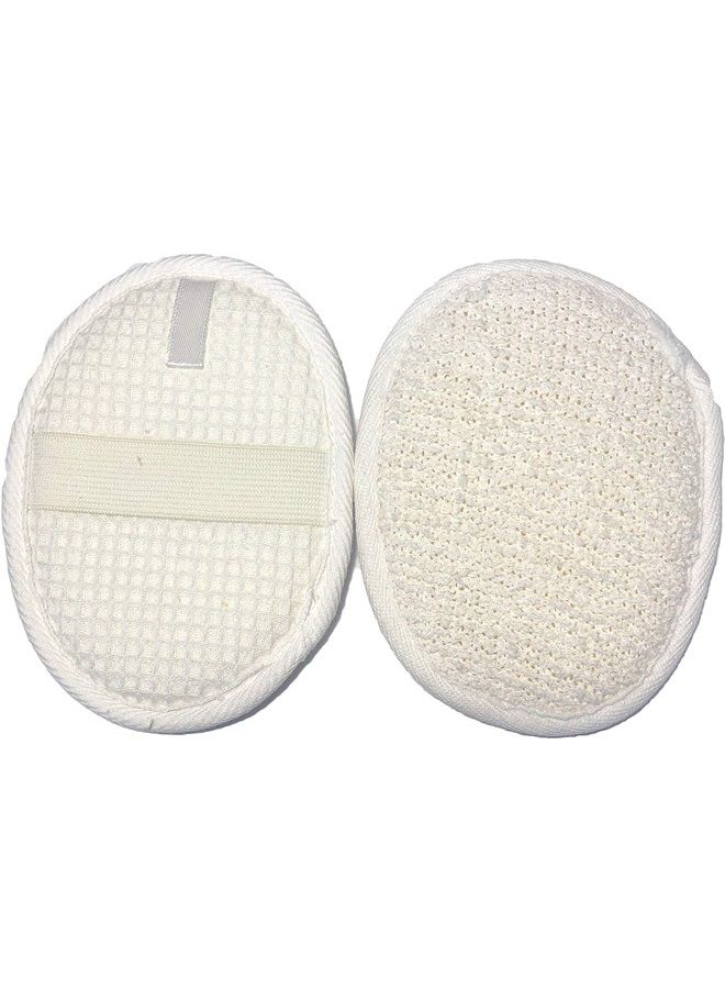 Mr.Cui'shop 6 pcs/set 4.3"×5.7" Natural Exfoliating Face body Pad Loofah Sponge Facial Brush - Shower Scrubber - Body Bath Spa For Men & Women, Renewable Resource - Pack of 6 - Image 2