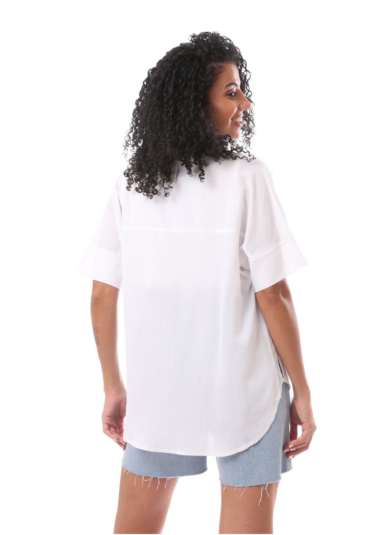 MERCH - Loose Blouse Half Sleeve Viscose - Image 1